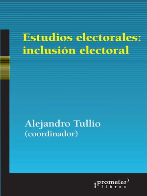 cover image of Estudios electorales